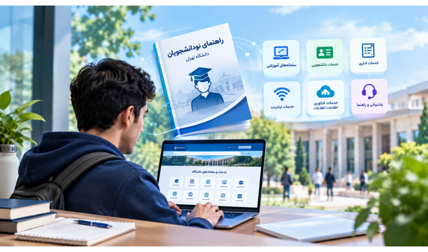 انتشار راهنمای نودانشجویان در وب‌سایت معاونت فناوری‌های دیجیتالی دانشگاه تهران